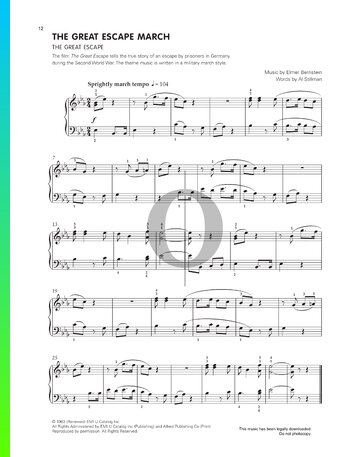 The Great Escape March Sheet Music