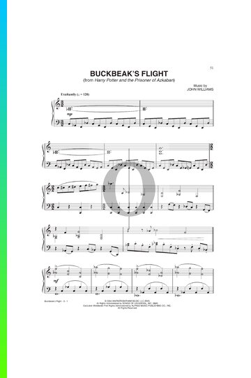 Buckbeak's  Flight Musik-Noten