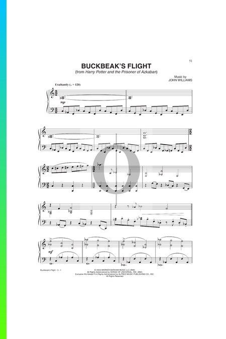 Buckbeak's Flight Musik-Noten