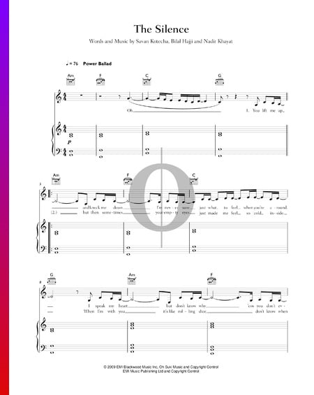The Silence Sheet Music