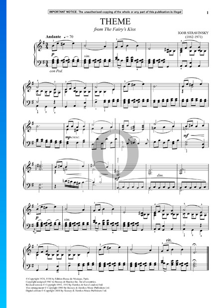 The Fairy's Kiss (Theme) Sheet Music