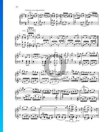 Klaviersonate Nr. 8 D-Dur, KV 311 (284c): 2. Andante con espressione Musik-Noten