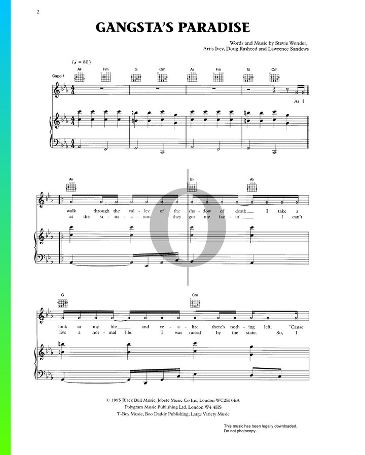 gangsta-s-paradise-sheet-music-from-dangerous-minds-by-l-v-coolio