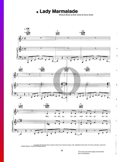 Lady Marmalade Partition