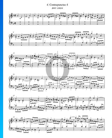 Contrapunctus 4, BWV 1080/4 Sheet Music