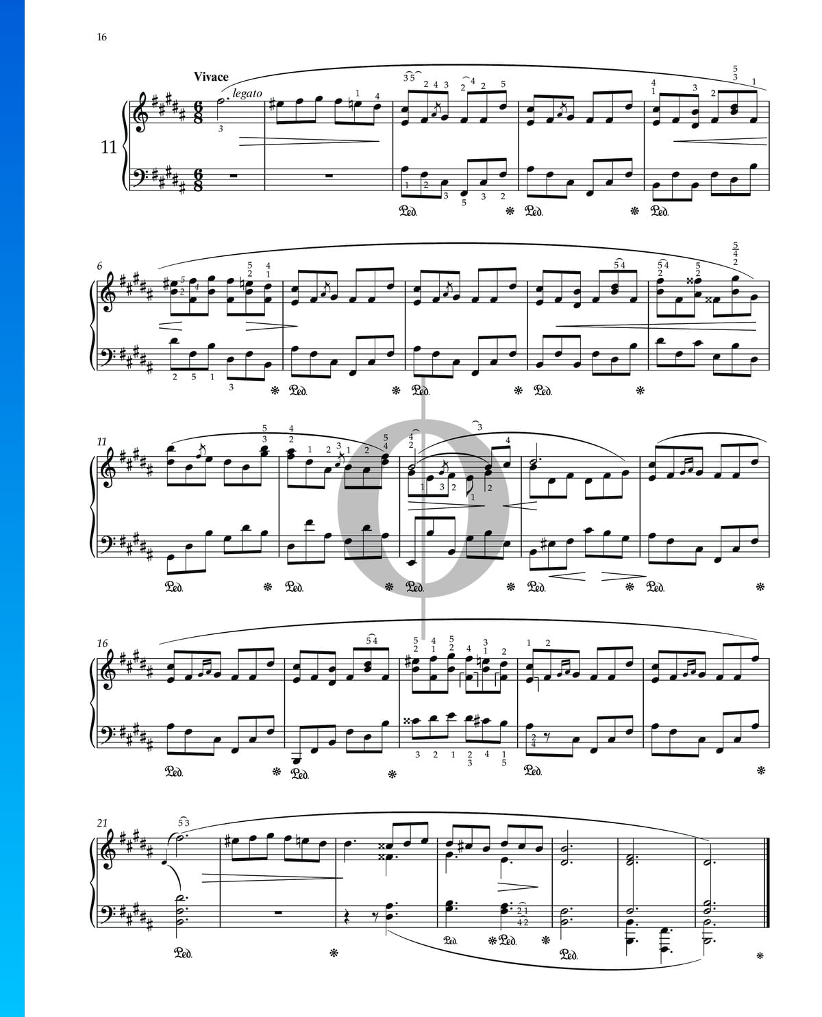 Prelude In B Major, Op. 28 No. 11 (Frédéric Chopin) Piano Sheet Music ...