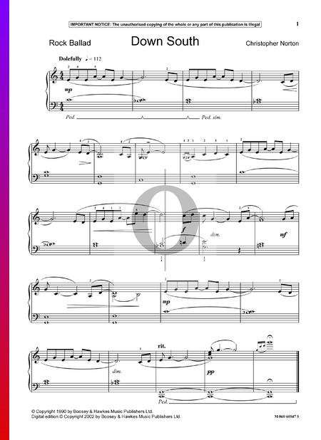 Down South Sheet Music
