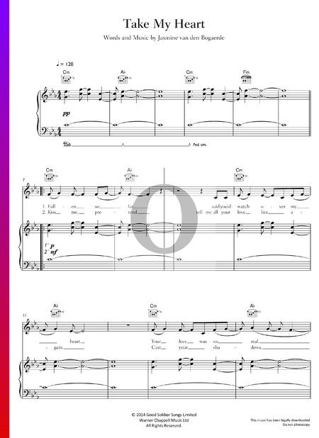 Take My Heart Musik-Noten