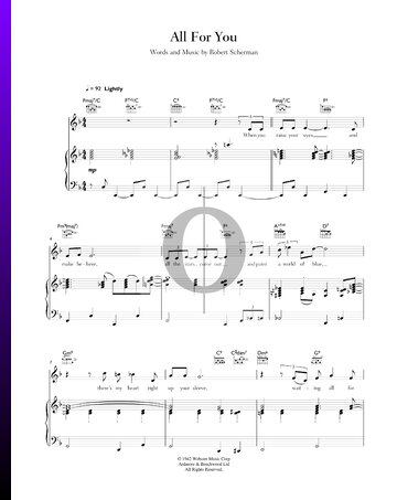 All For You Sheet Music