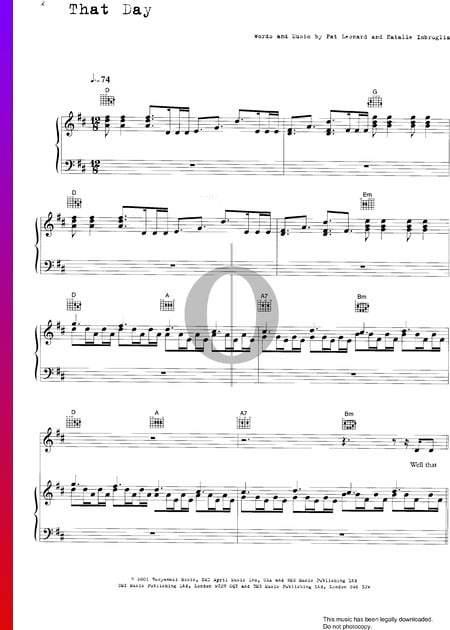 That Day Musik-Noten
