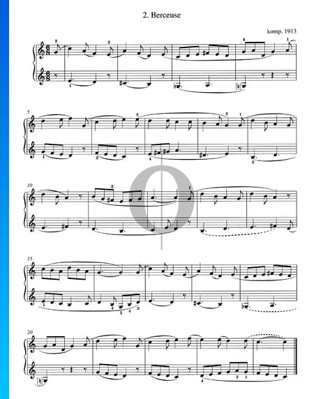 Berceuse Sheet Music