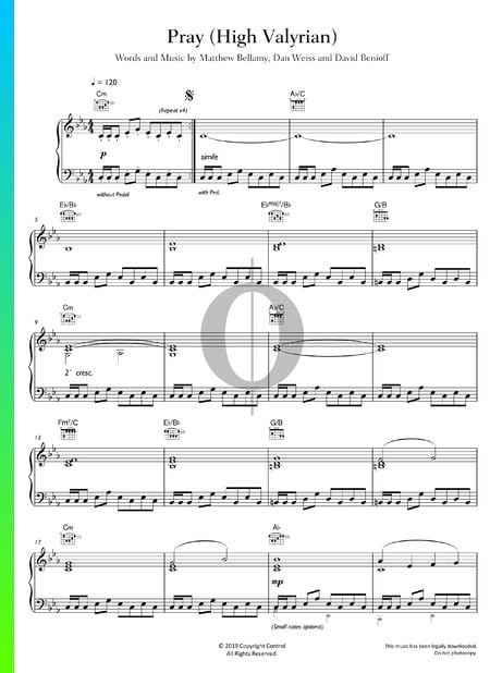 Pray (High Valyrian) Musik-Noten