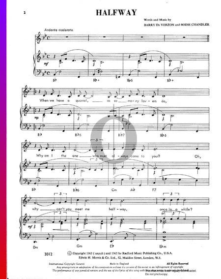 Halfway Musik-Noten
