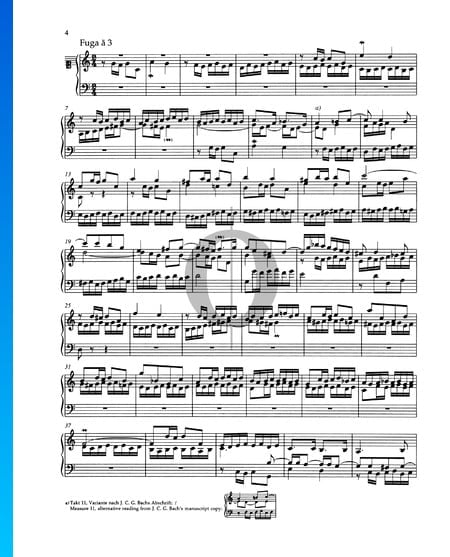Fugue C Major, BWV 870