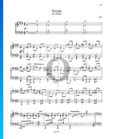 Sonate in cis-Moll Musik-Noten