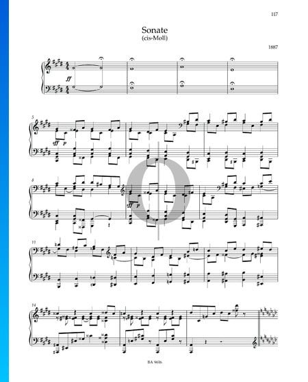 Sonate in cis-Moll Musik-Noten