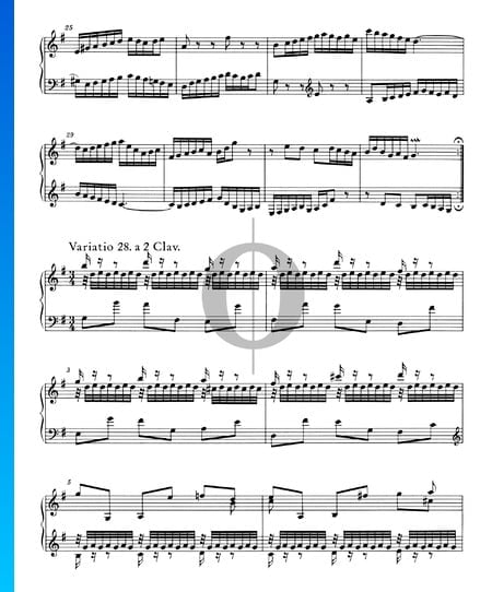 Variaciones Goldberg, BWV 988: Variación 28. a 2 claves