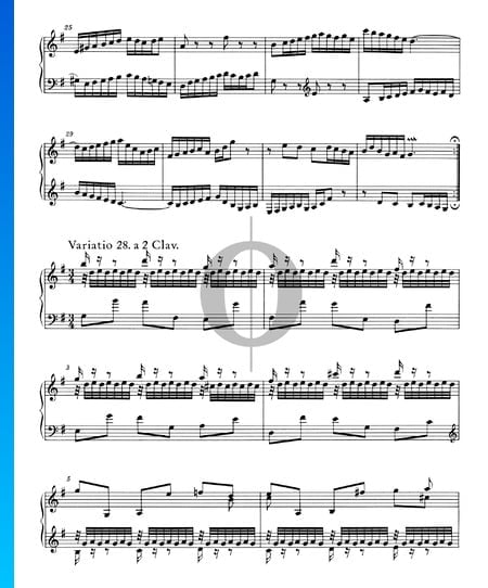 Variations Goldberg, BWV 988: Variatio 28. a 2 Clav.