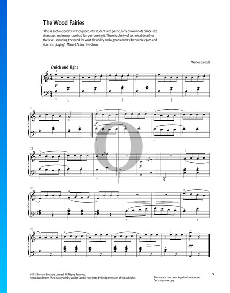 The Wood Fairies Musik-Noten