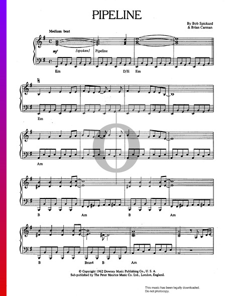 Pipeline Sheet Music