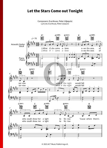 Let The Stars Come Out Tonight Sheet Music