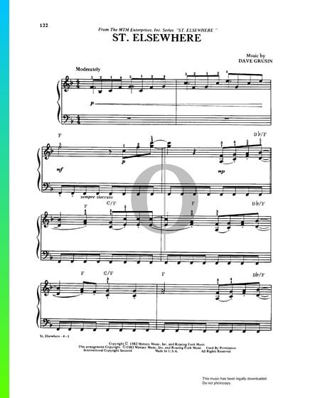 St. Elsewhere Theme Sheet Music