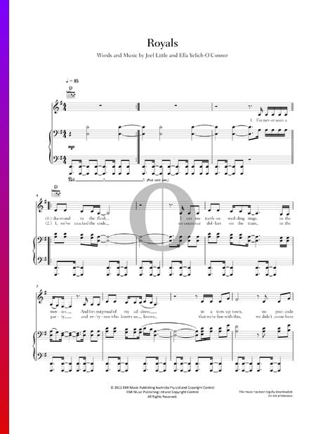 Royals Sheet Music