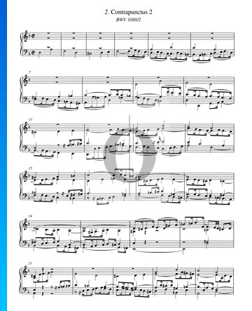 Contrapunctus 2, BWV 1080/2 Sheet Music