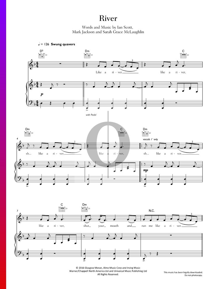 River (Bishop Briggs) Piano Sheet Music - OKTAV