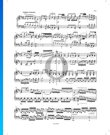 Sonata in A Major, P. XII: 44: 2. Andante sostenuto bladmuziek