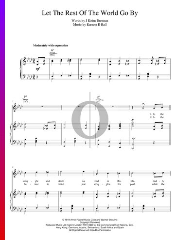 Let The Rest Of The World Go By Partitura
