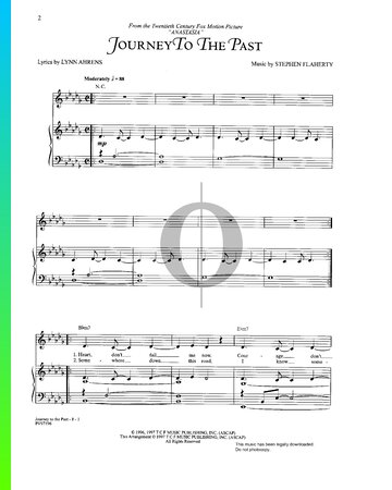Journey To The Past Sheet Music