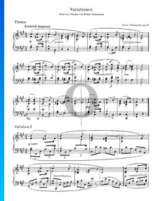 Variations on a Theme by Robert Schumann, Op. 20