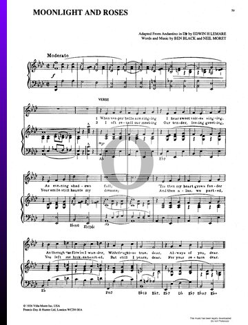 Moonlight And Roses Sheet Music