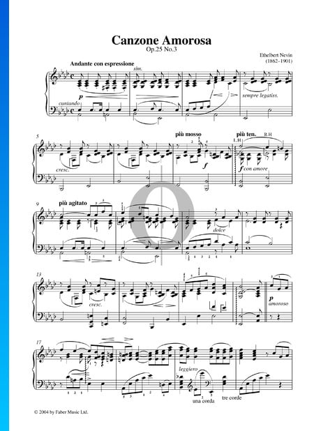 Canzone Amorosa, Op. 25 n.º 3