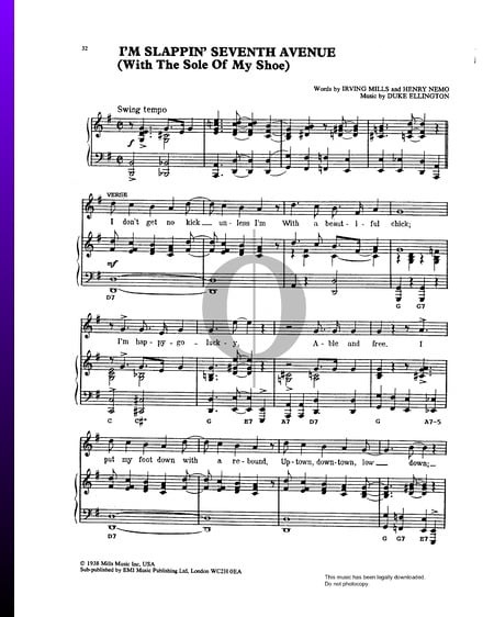 I'm Slappin' Seventh Avenue (With The Sole Of My Shoe) Musik-Noten