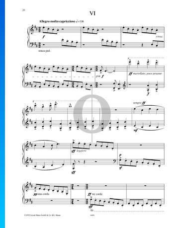 VI - Allegro molto capriccioso Sheet Music