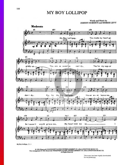 My Boy Lollipop Musik-Noten