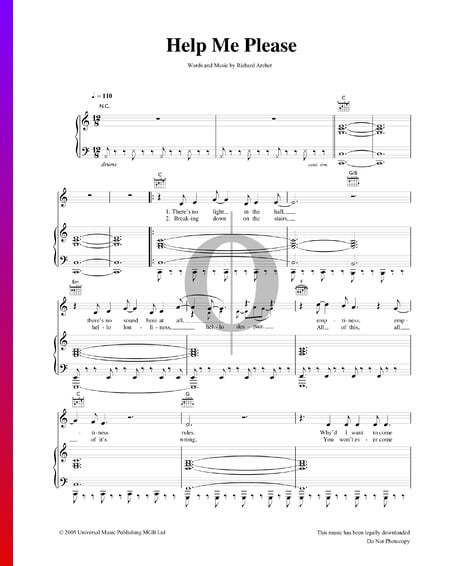 Help Me Please Musik-Noten