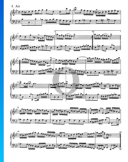 Französische Suite Nr. 2 c-Moll, BWV 813: 4. Air Musik-Noten