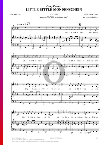 Little Bittle Mondenschein Sheet Music