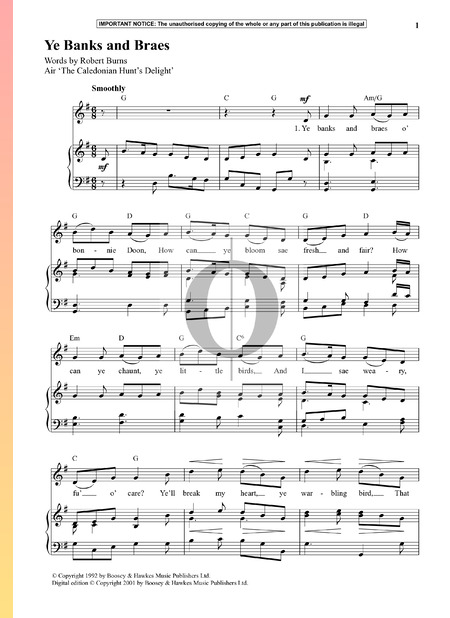 Ye Banks And Braes Sheet Music