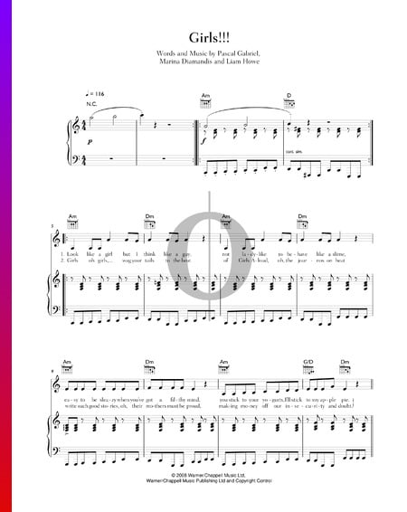 Girls!!! Musik-Noten
