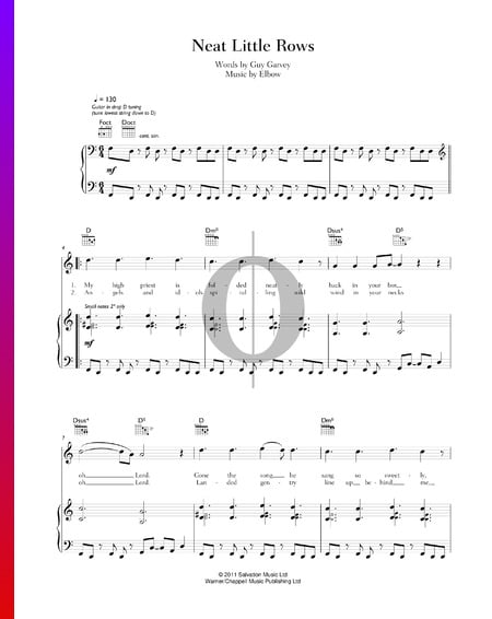 Neat Little Rows Sheet Music