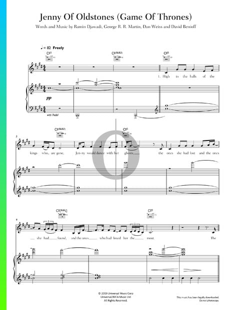 Jenny of Oldstones Partitura