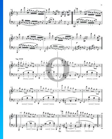 Variaciones y Fuga sobre un tema de Händel, Op. 24: Variación XVII Partitura