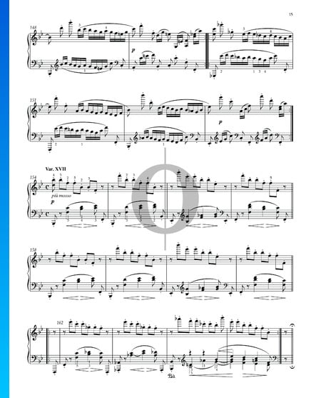 Variations et Fugue sur un Thème de Handel, Op. 24: Variation XVII Partition