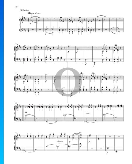 Grande Sonata in D Major (''Pastorale''), Op. 28: 3. Scherzo Sheet Music