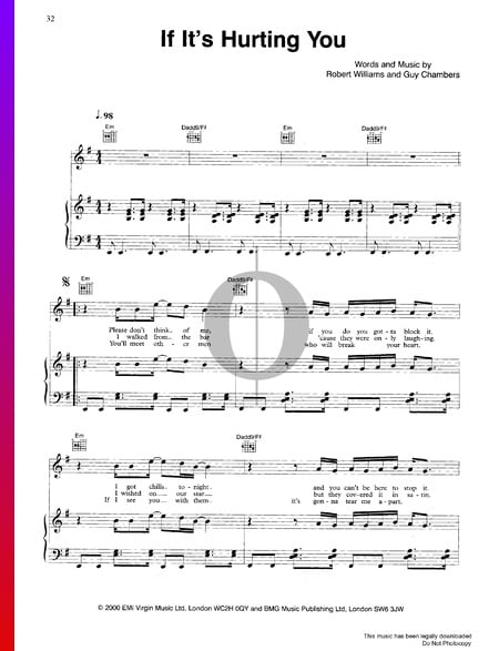 If It's Hurting You Musik-Noten