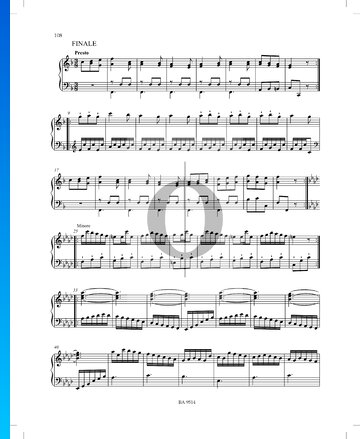 Sonata in F Major, P. XII: 44: 3. Finale Sheet Music